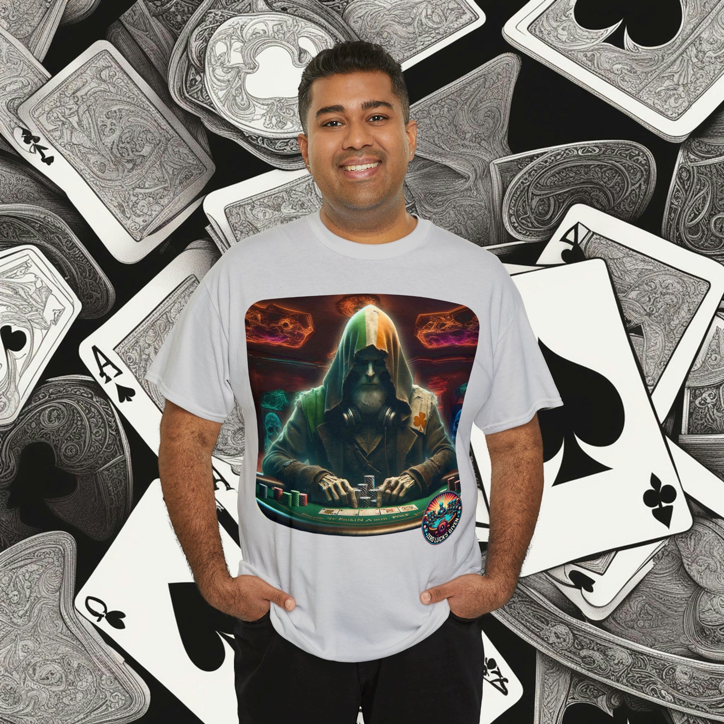 Irish Poker Player Celtic unisex heavy cotton tee Poker Apparel