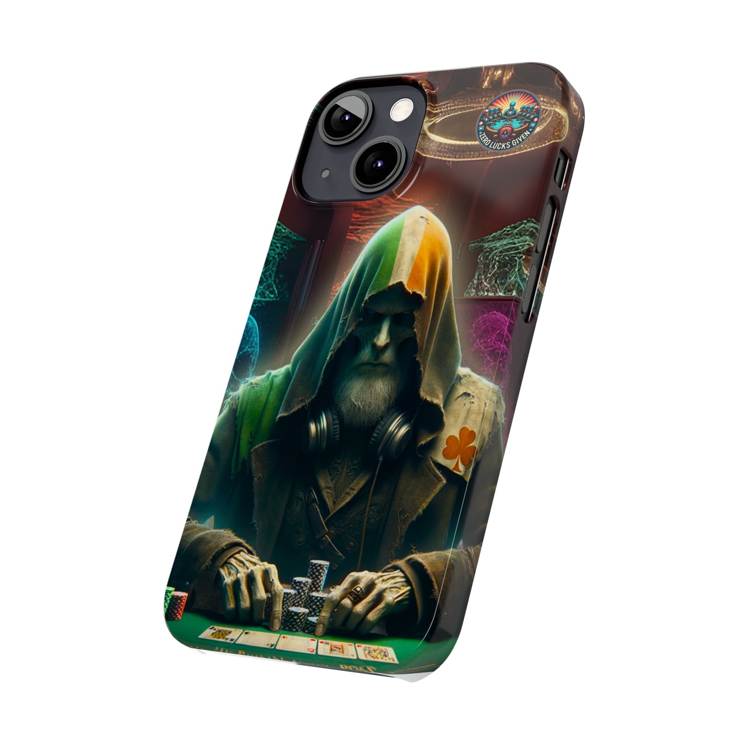 Mysterious Irish Poker Player Slim Phone Case -  iPhone 13 - 15