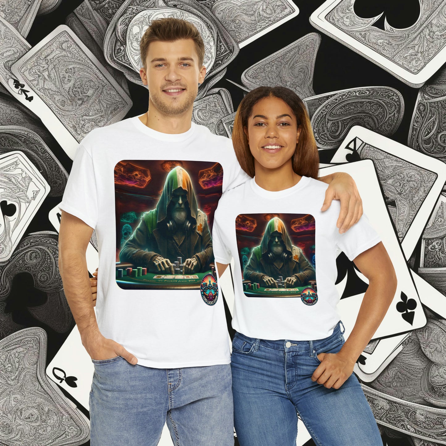 Irish Poker Player Celtic unisex heavy cotton tee Poker Apparel