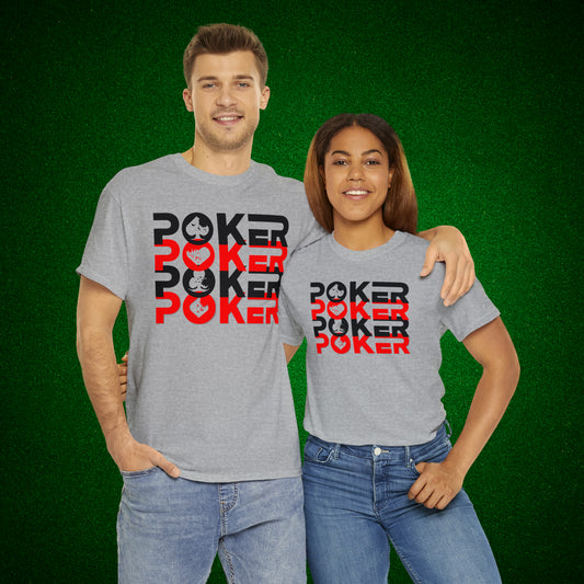 Poker is Life T-Shirt Aces Royal Flush