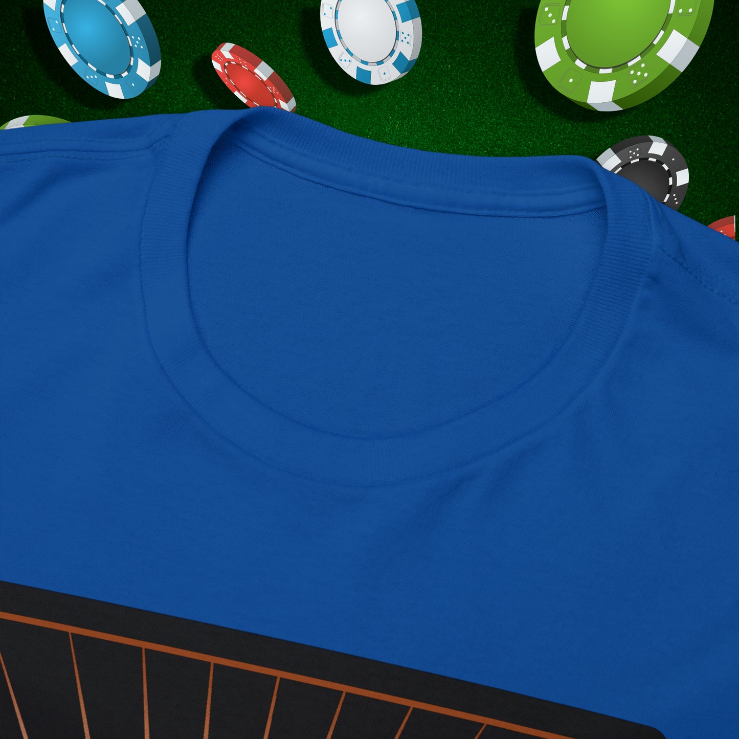 No Lucks Given Ace of Diamonds with Crossed Swords Copper Poker T-Shirt Must have Good Luck All-in