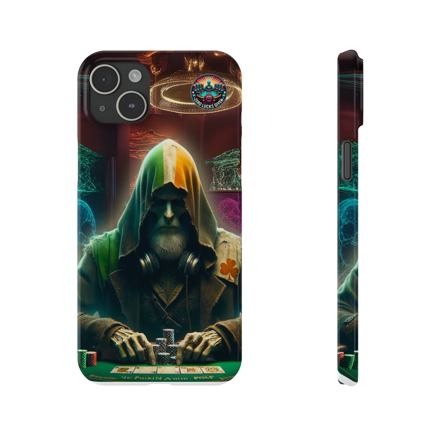 Mysterious Irish Poker Player Slim Phone Case -  iPhone 13 - 15