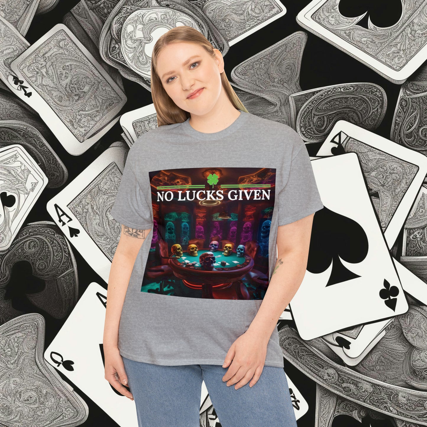 Game Over! No Lucks Given unisex heavy cotton tee