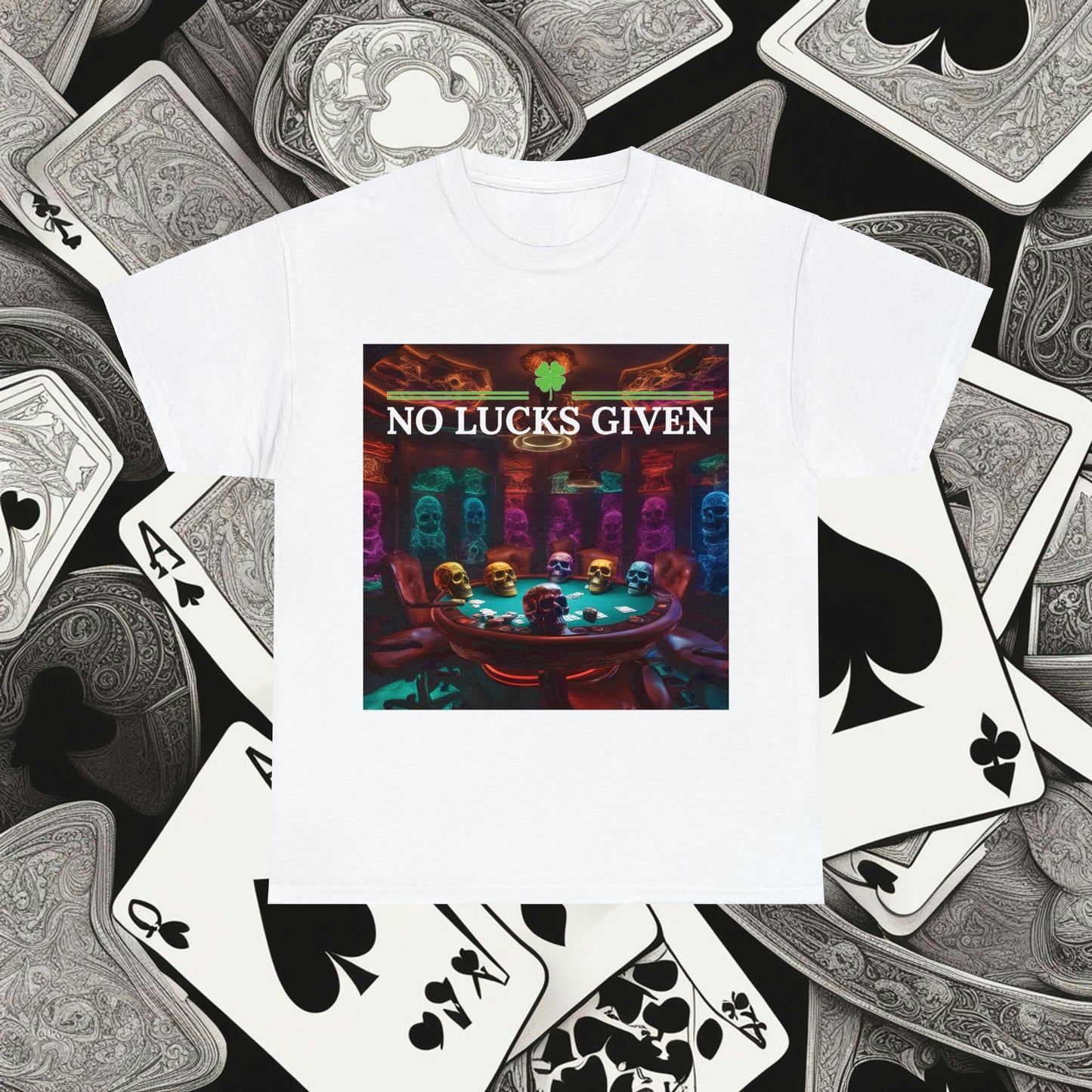 Game Over! No Lucks Given unisex heavy cotton tee