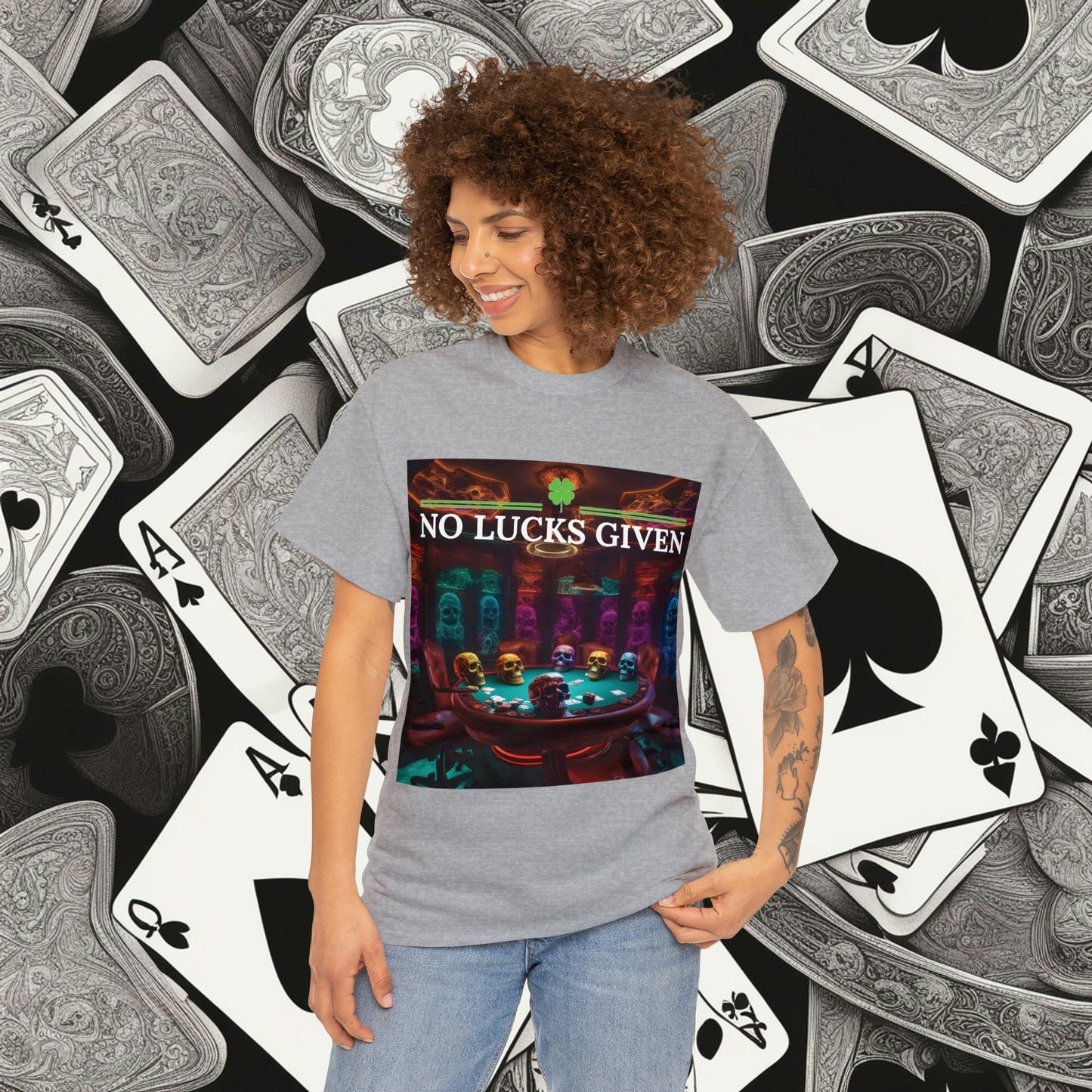 Game Over! No Lucks Given unisex heavy cotton tee