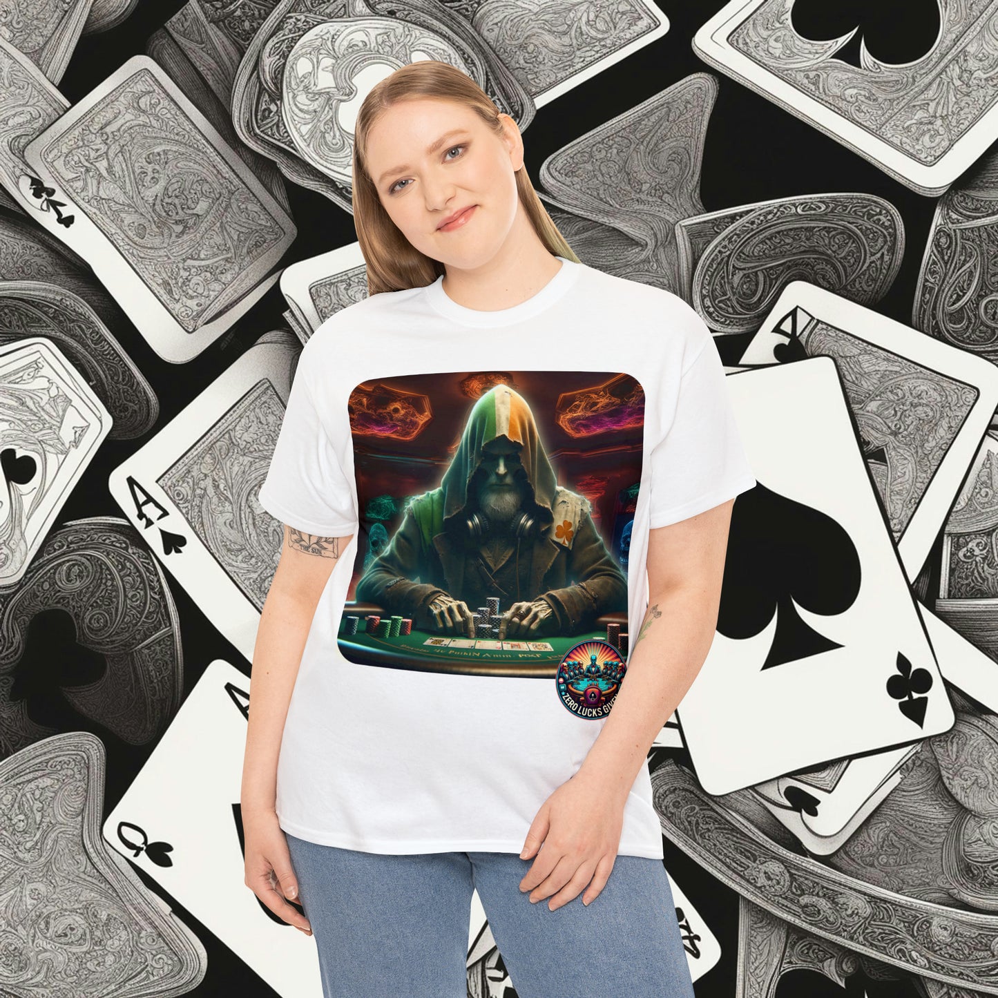 Irish Poker Player Celtic unisex heavy cotton tee Poker Apparel