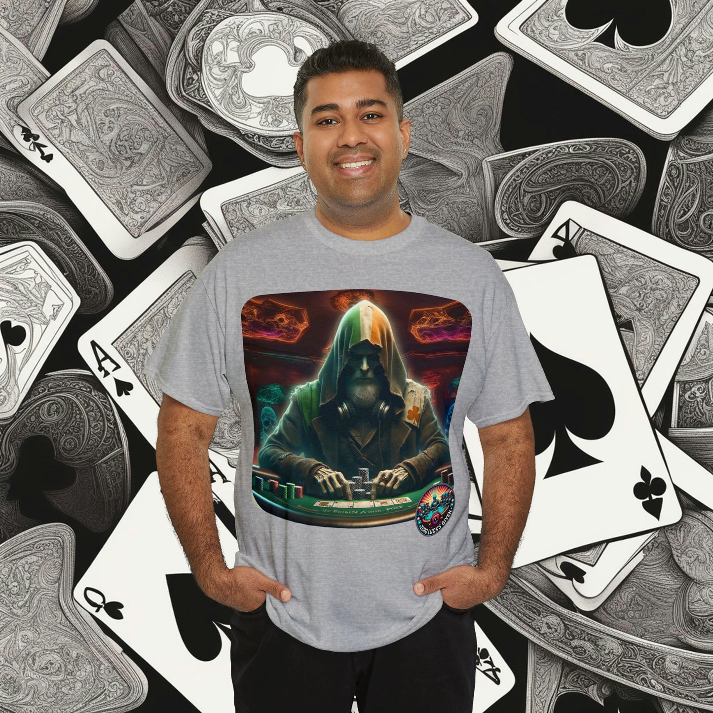 Irish Poker Player Celtic unisex heavy cotton tee Poker Apparel