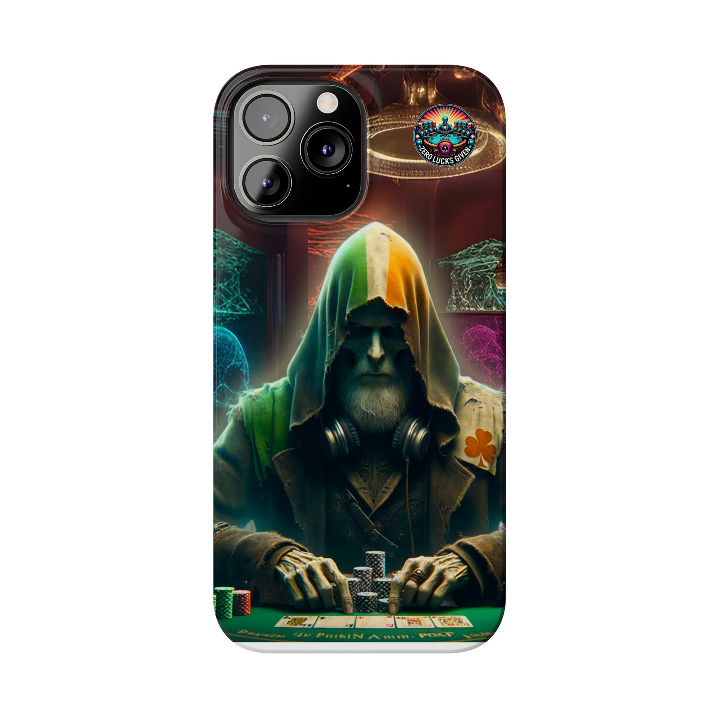 Mysterious Irish Poker Player Slim Phone Case -  iPhone 13 - 15