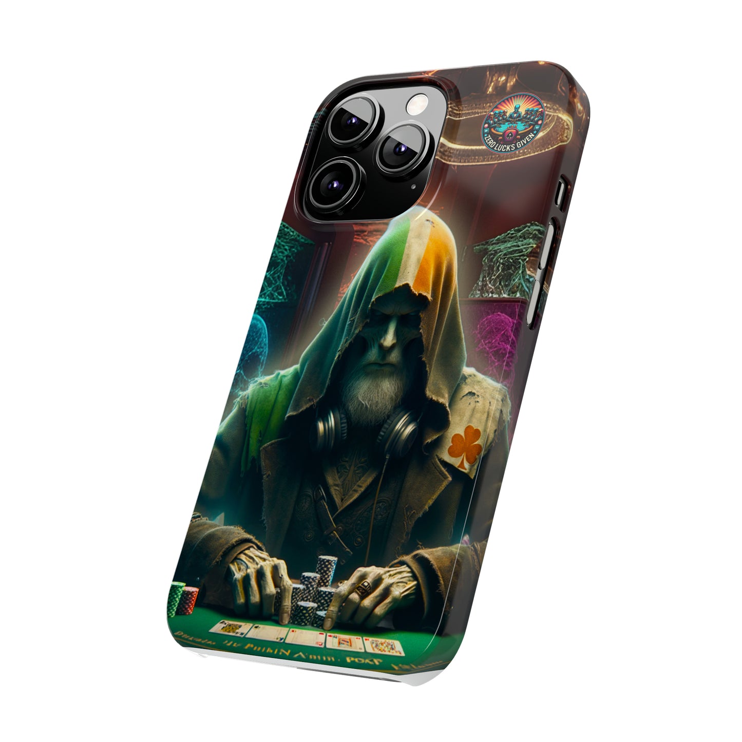 Mysterious Irish Poker Player Slim Phone Case -  iPhone 13 - 15