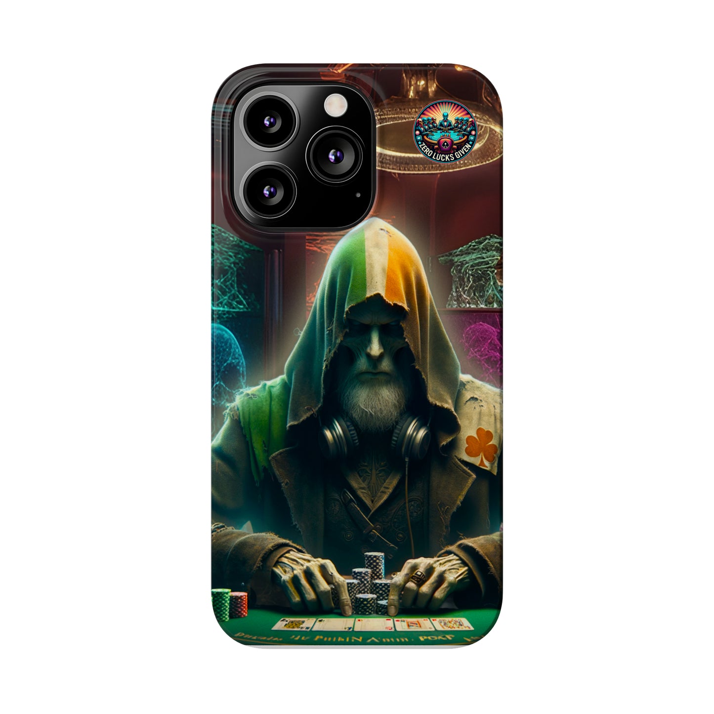 Mysterious Irish Poker Player Slim Phone Case -  iPhone 13 - 15