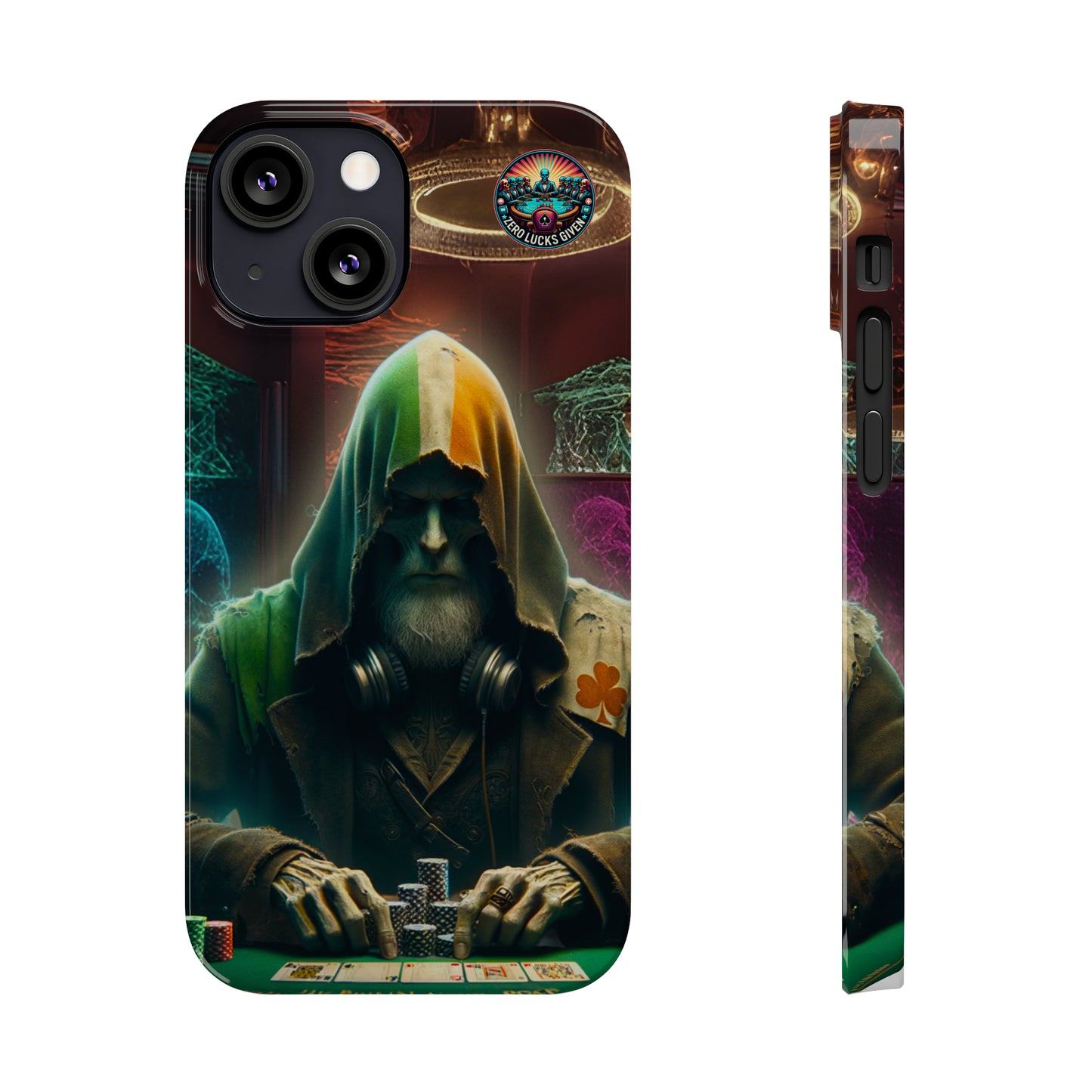 Mysterious Irish Poker Player Slim Phone Case -  iPhone 13 - 15