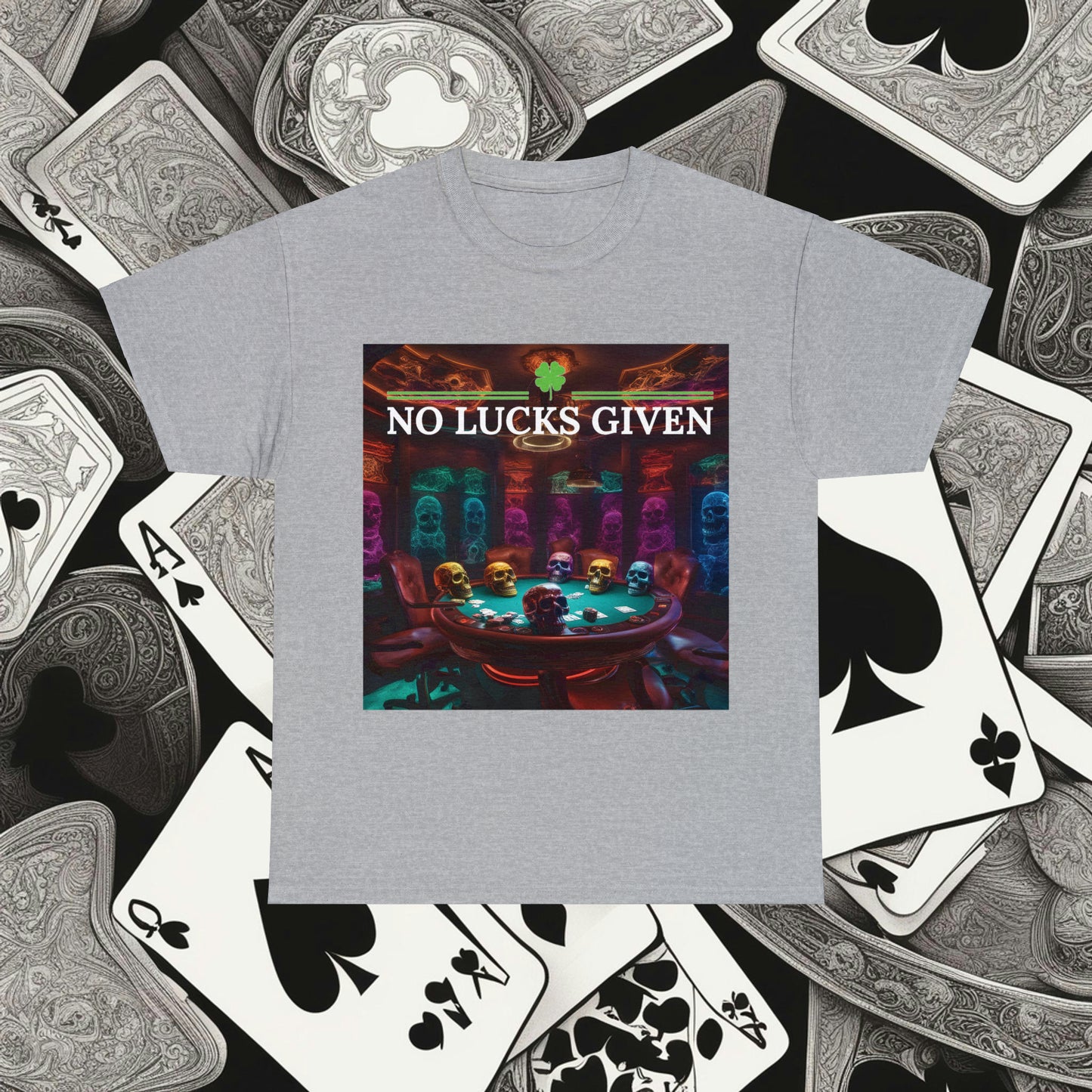 Game Over! No Lucks Given unisex heavy cotton tee