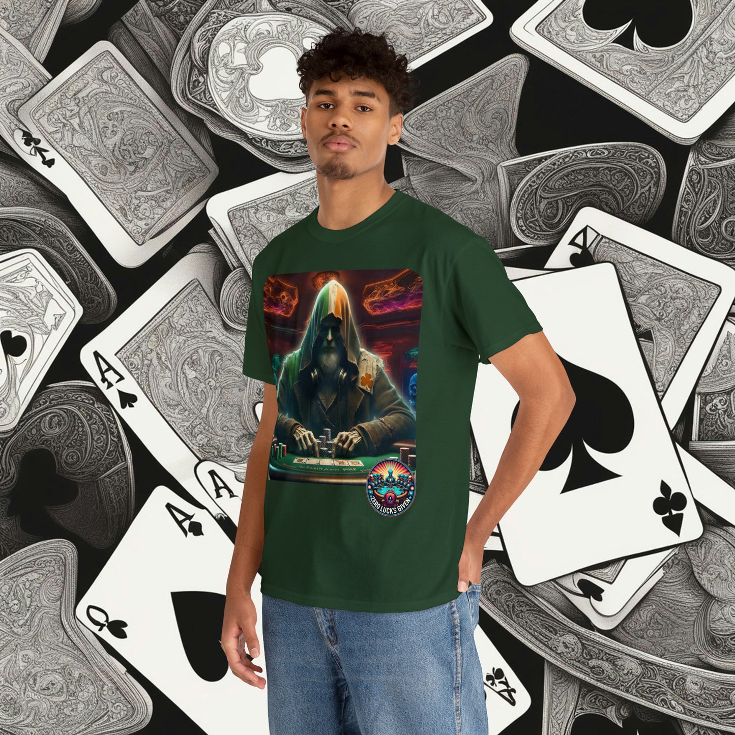 Irish Poker Player Celtic unisex heavy cotton tee Poker Apparel