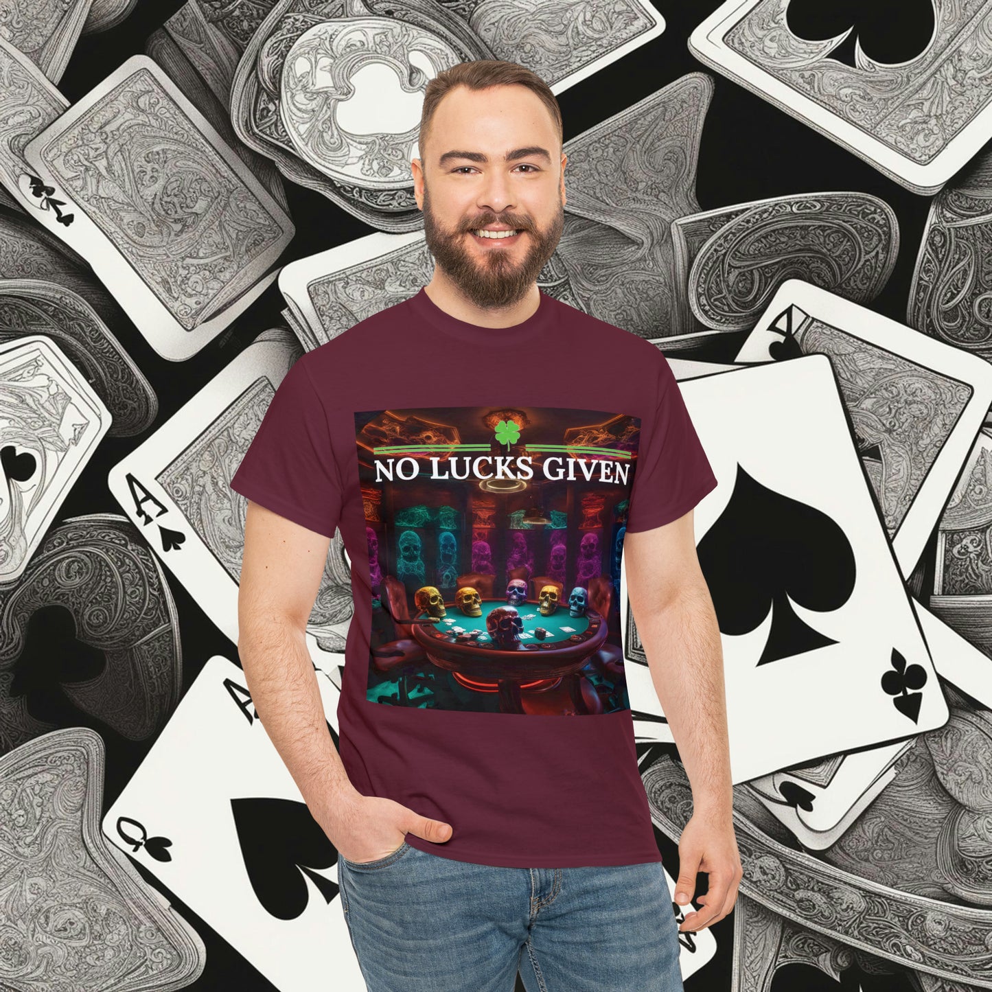 Game Over! No Lucks Given unisex heavy cotton tee