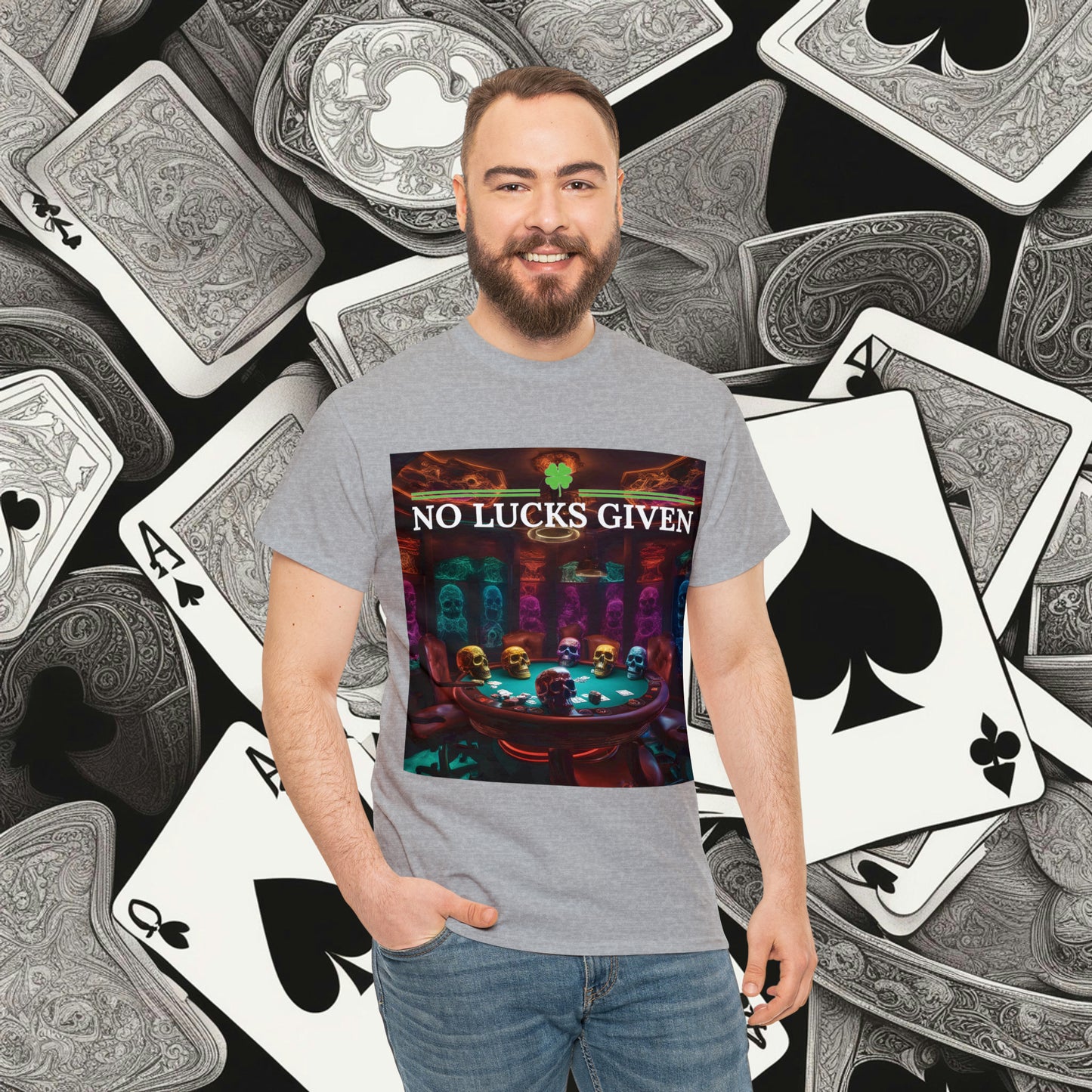 Game Over! No Lucks Given unisex heavy cotton tee