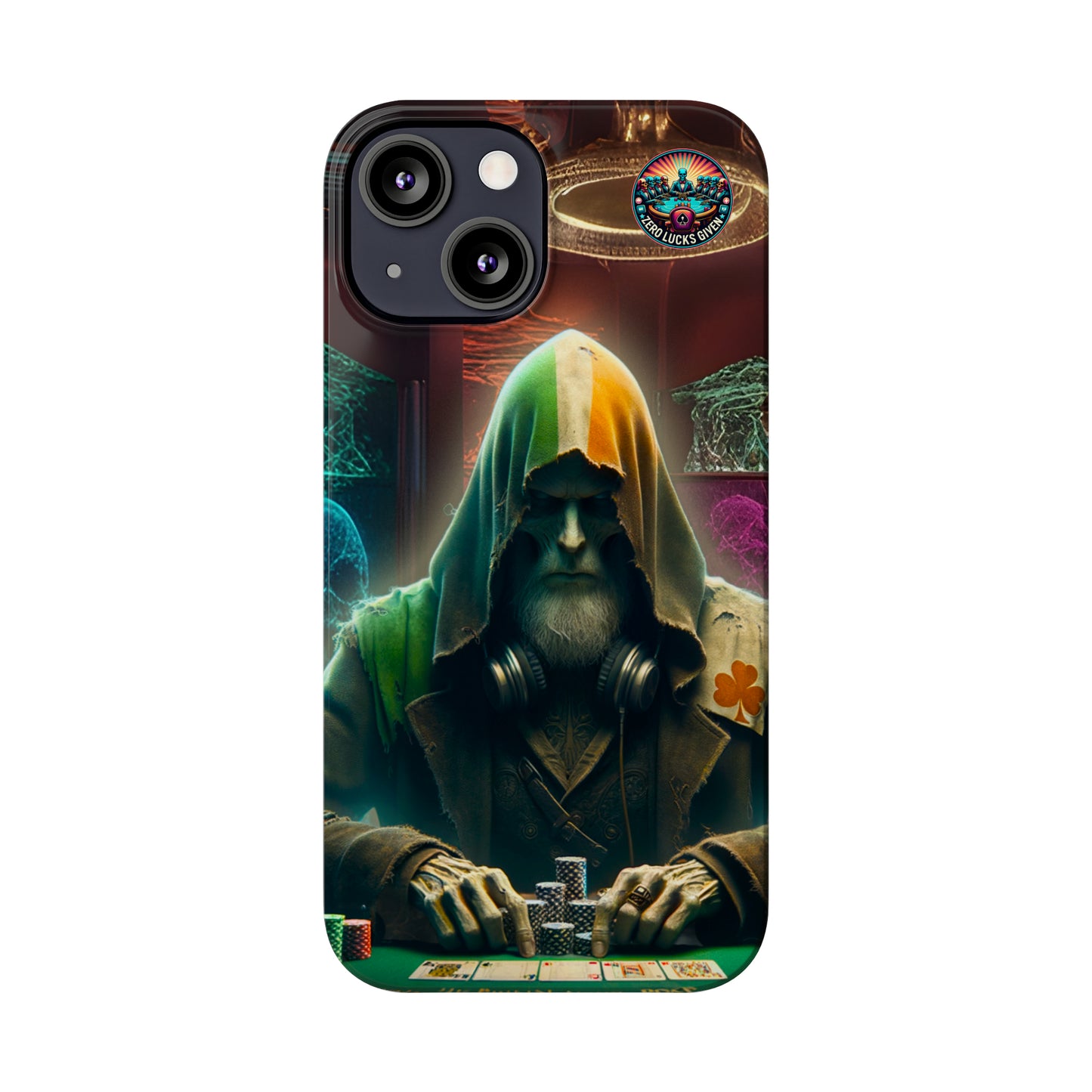 Mysterious Irish Poker Player Slim Phone Case -  iPhone 13 - 15