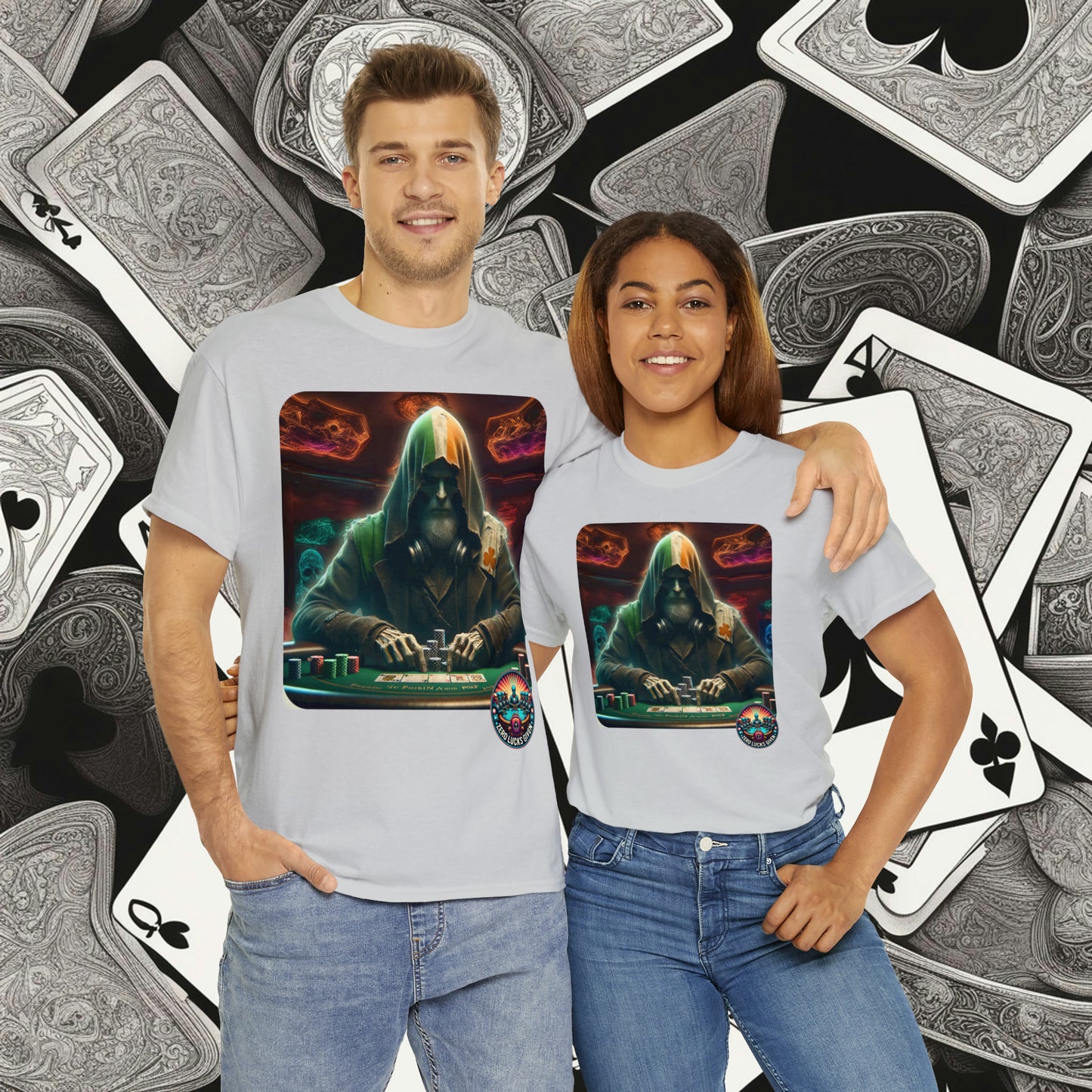 Irish Poker Player Celtic unisex heavy cotton tee Poker Apparel