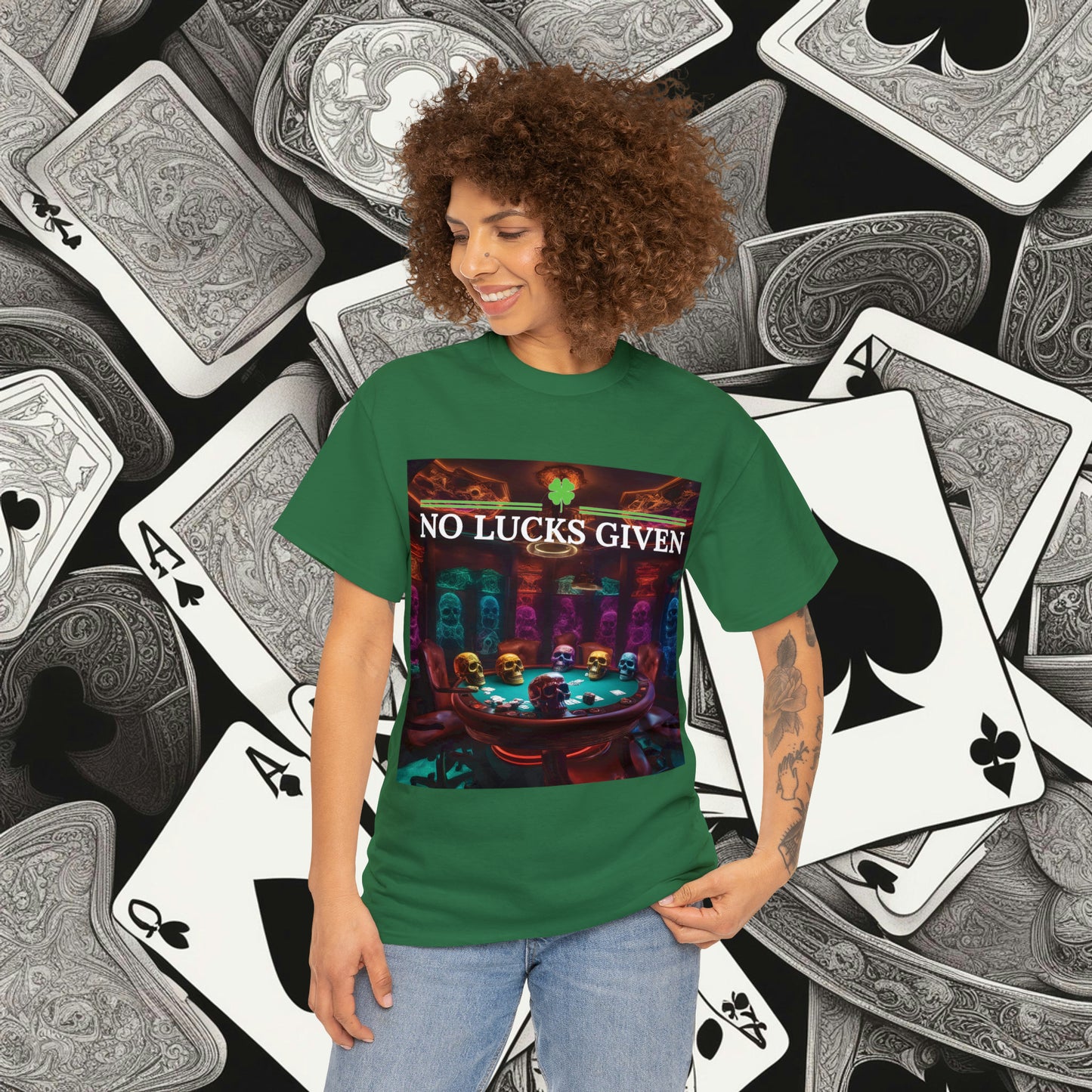 Game Over! No Lucks Given unisex heavy cotton tee