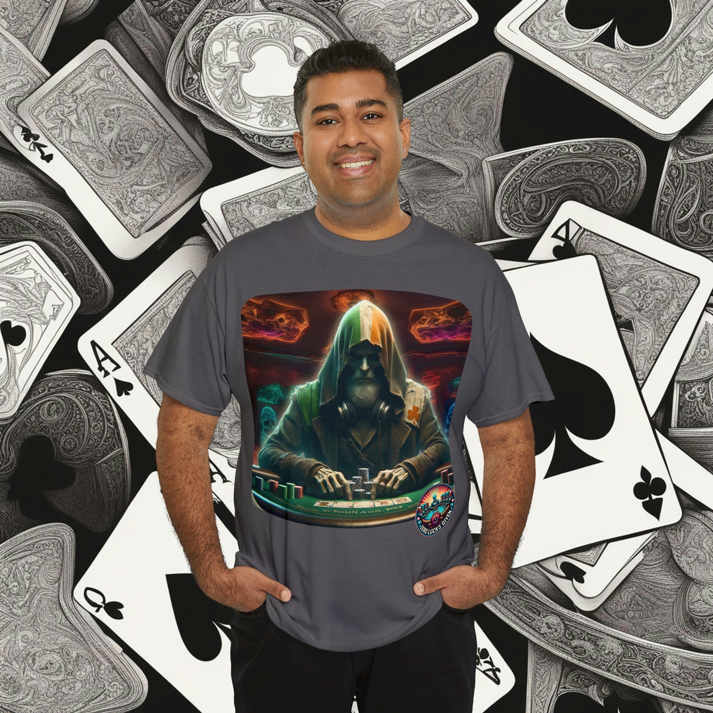 Irish Poker Player Celtic unisex heavy cotton tee Poker Apparel