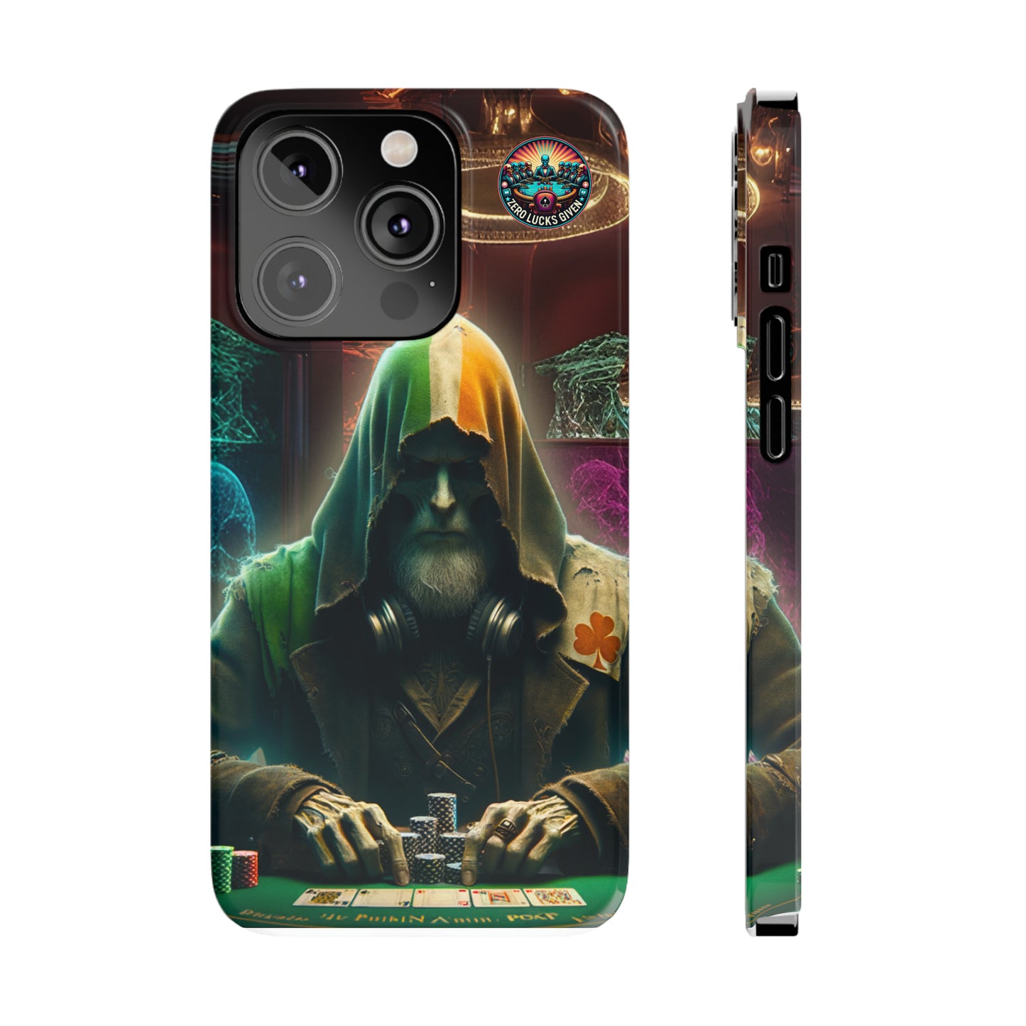 Mysterious Irish Poker Player Slim Phone Case -  iPhone 13 - 15