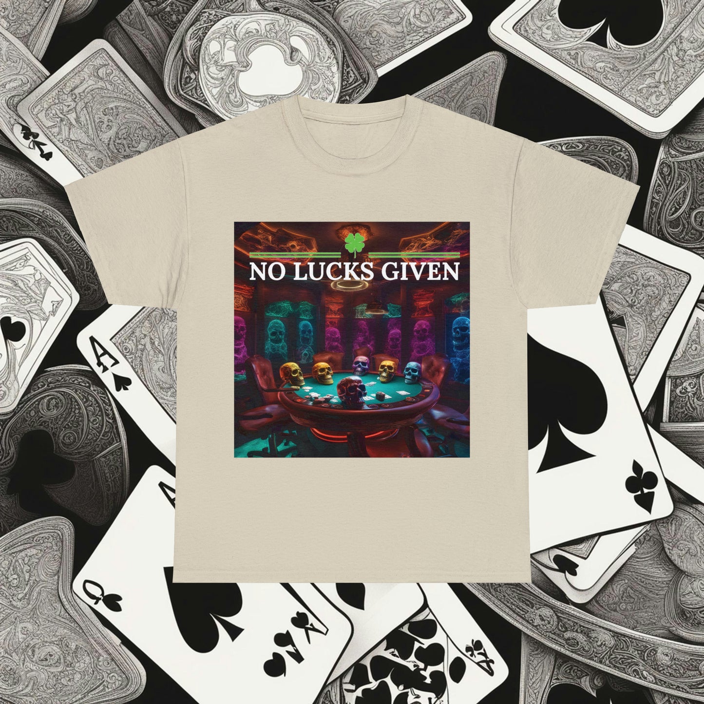 Game Over! No Lucks Given unisex heavy cotton tee