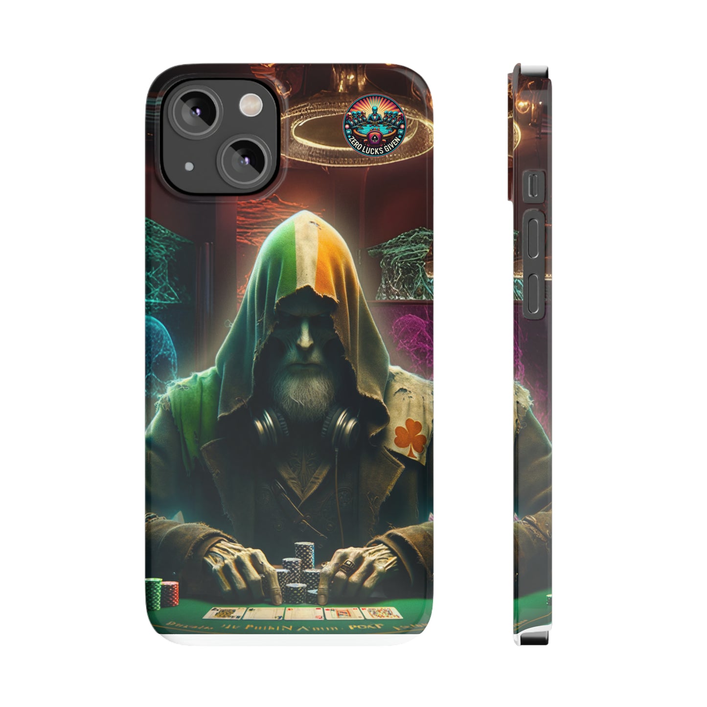 Mysterious Irish Poker Player Slim Phone Case -  iPhone 13 - 15