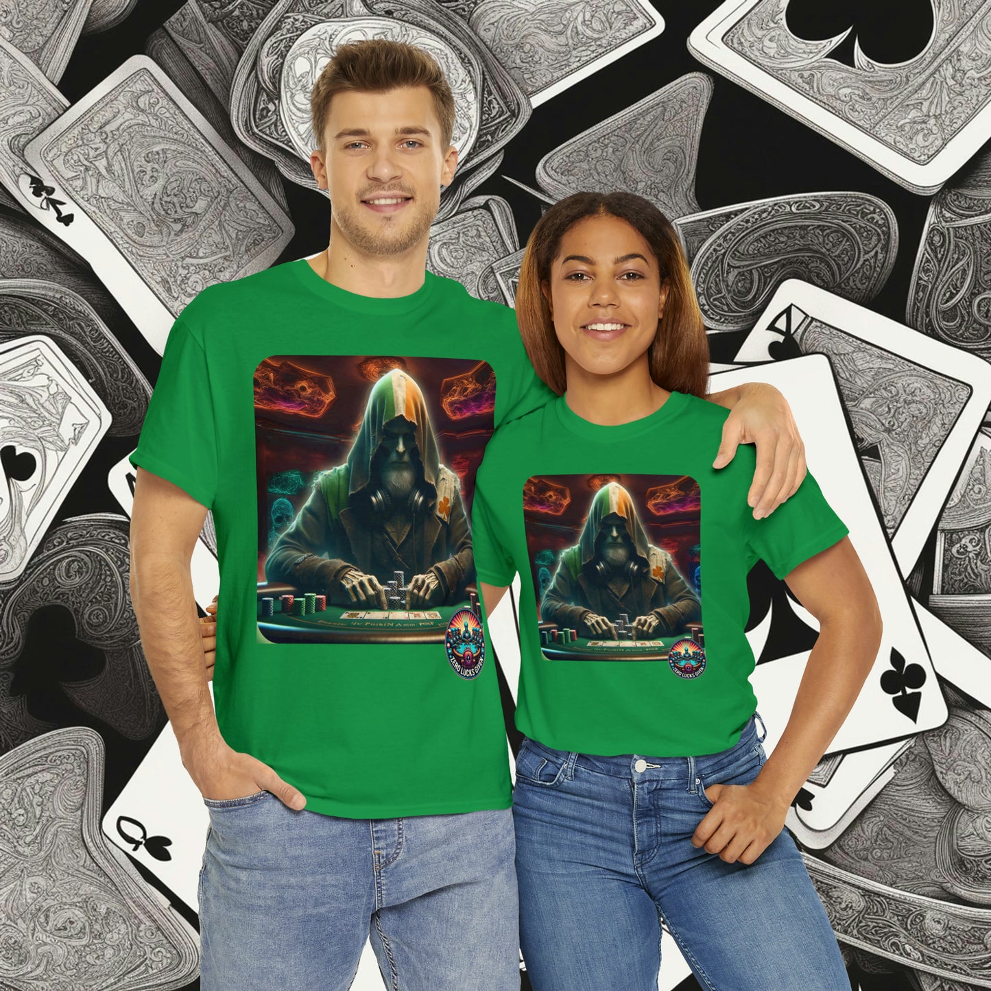 Irish Poker Player Celtic unisex heavy cotton tee Poker Apparel