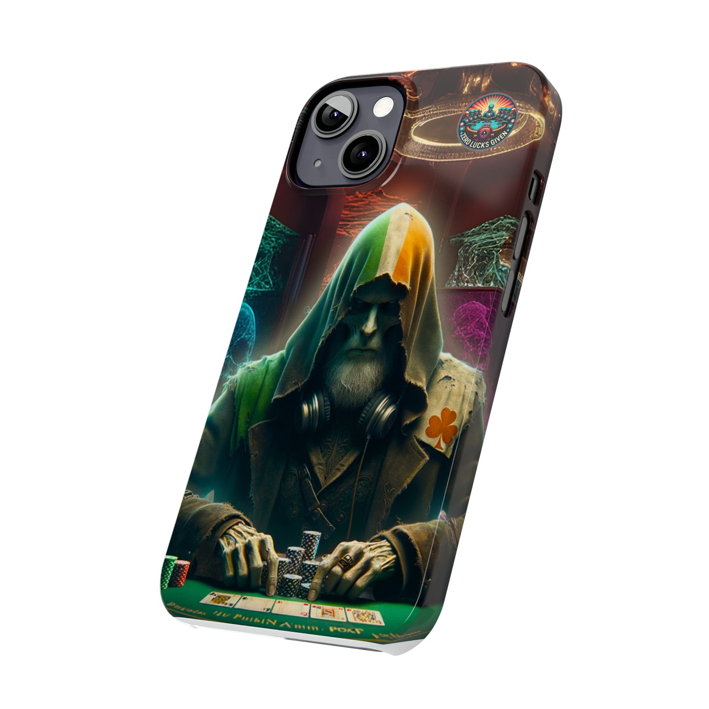 Mysterious Irish Poker Player Slim Phone Case -  iPhone 13 - 15