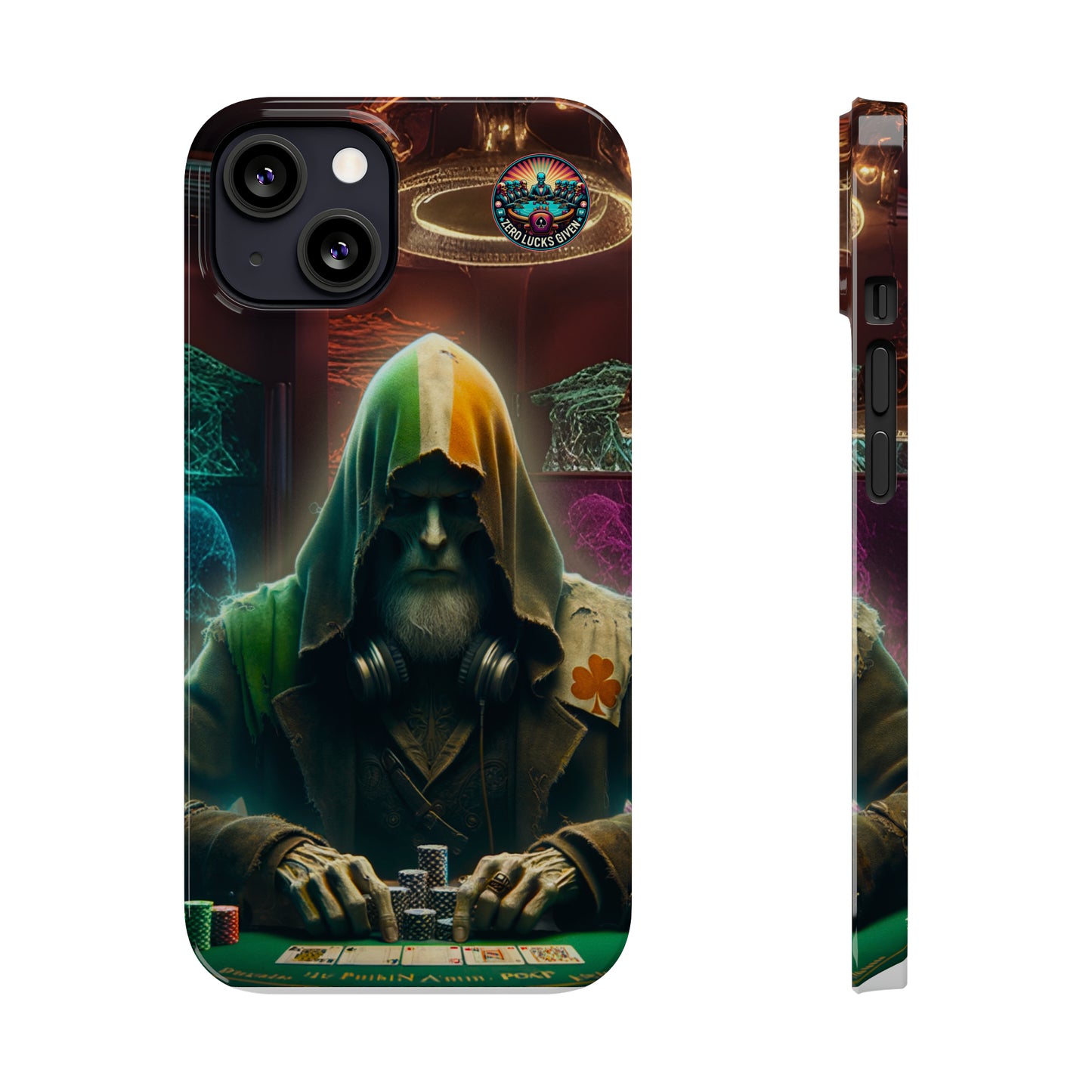 Mysterious Irish Poker Player Slim Phone Case -  iPhone 13 - 15