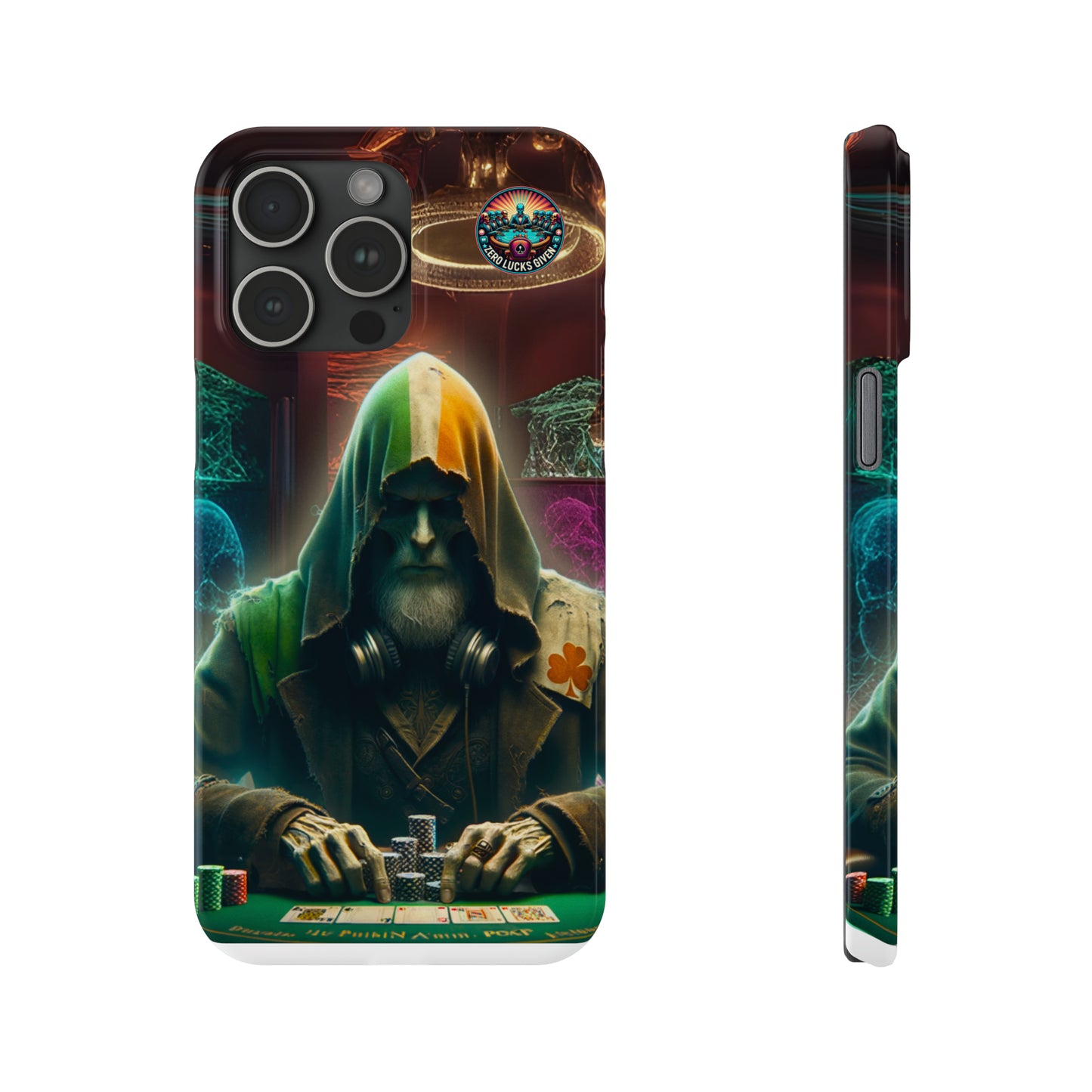 Mysterious Irish Poker Player Slim Phone Case -  iPhone 13 - 15