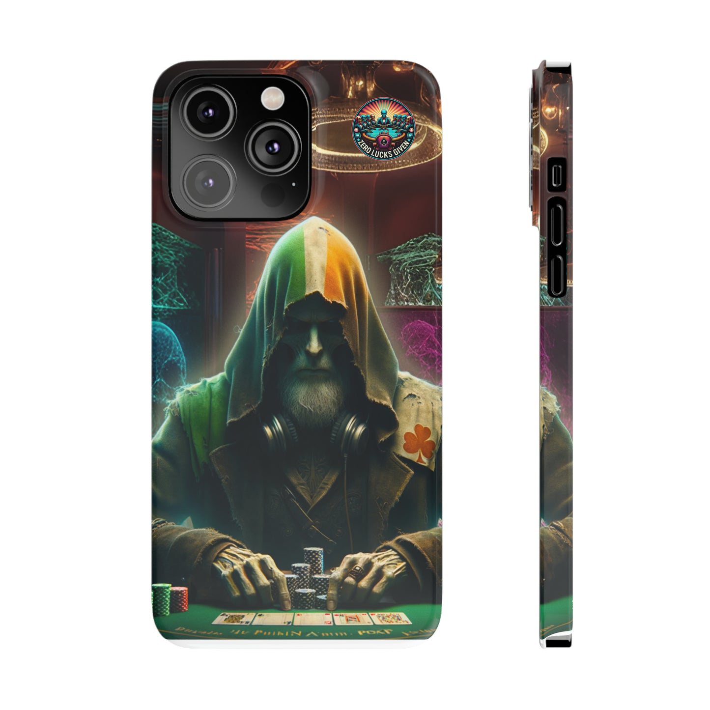 Mysterious Irish Poker Player Slim Phone Case -  iPhone 13 - 15