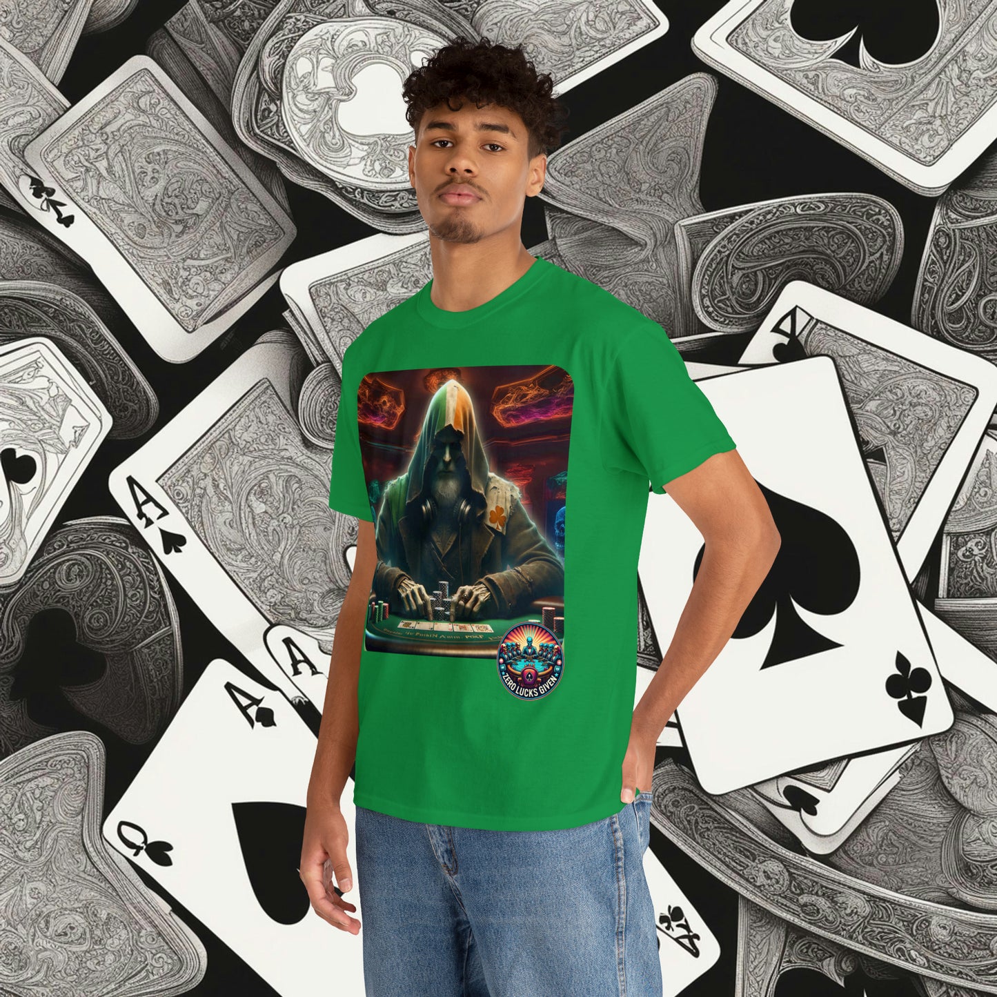 Irish Poker Player Celtic unisex heavy cotton tee Poker Apparel