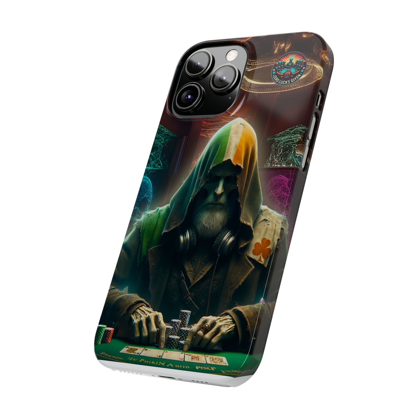 Mysterious Irish Poker Player Slim Phone Case -  iPhone 13 - 15