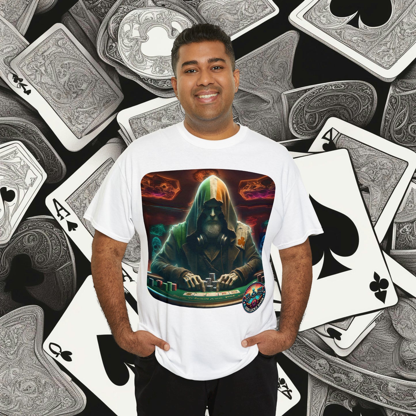 Irish Poker Player Celtic unisex heavy cotton tee Poker Apparel