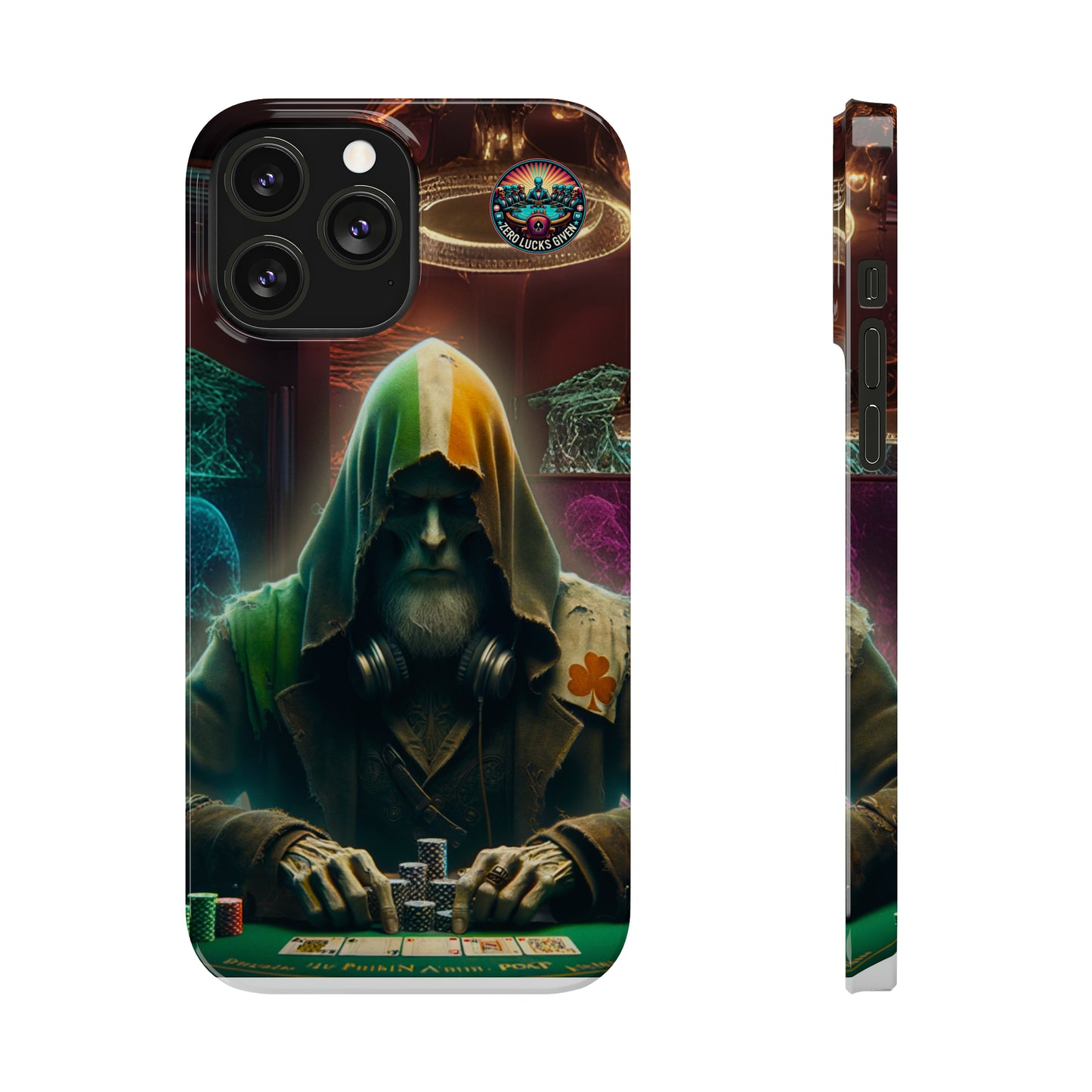 Mysterious Irish Poker Player Slim Phone Case -  iPhone 13 - 15