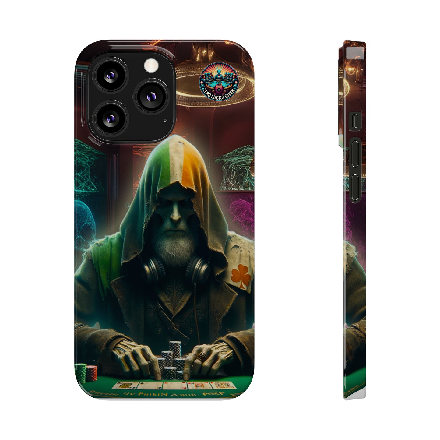 Mysterious Irish Poker Player Slim Phone Case -  iPhone 13 - 15