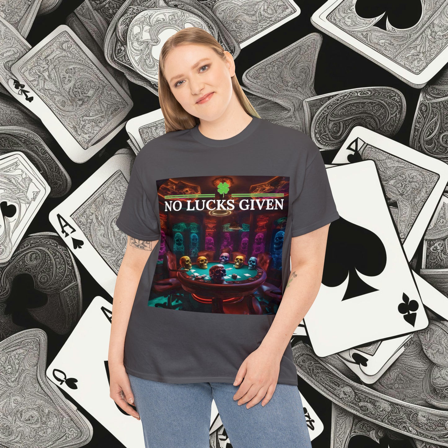 Game Over! No Lucks Given unisex heavy cotton tee