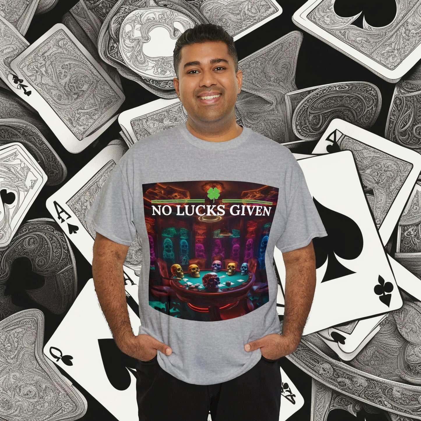 Game Over! No Lucks Given unisex heavy cotton tee