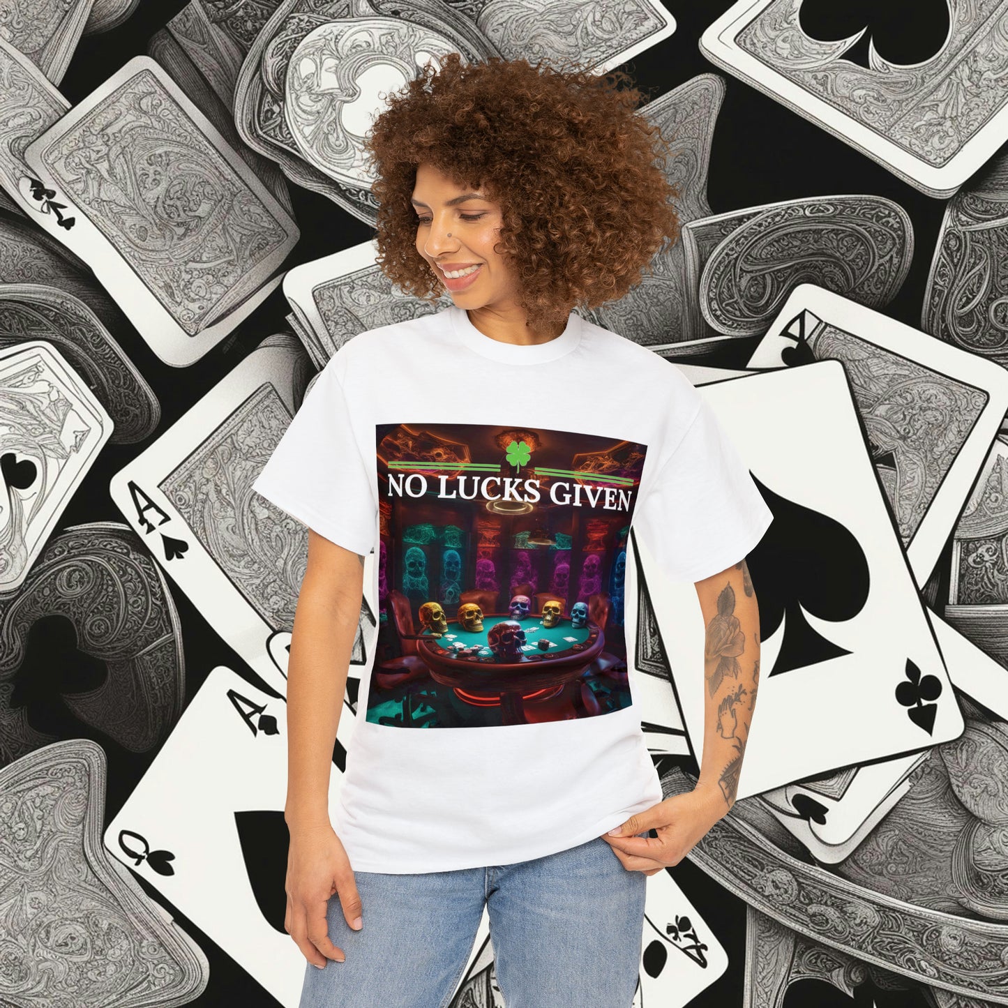 Game Over! No Lucks Given unisex heavy cotton tee