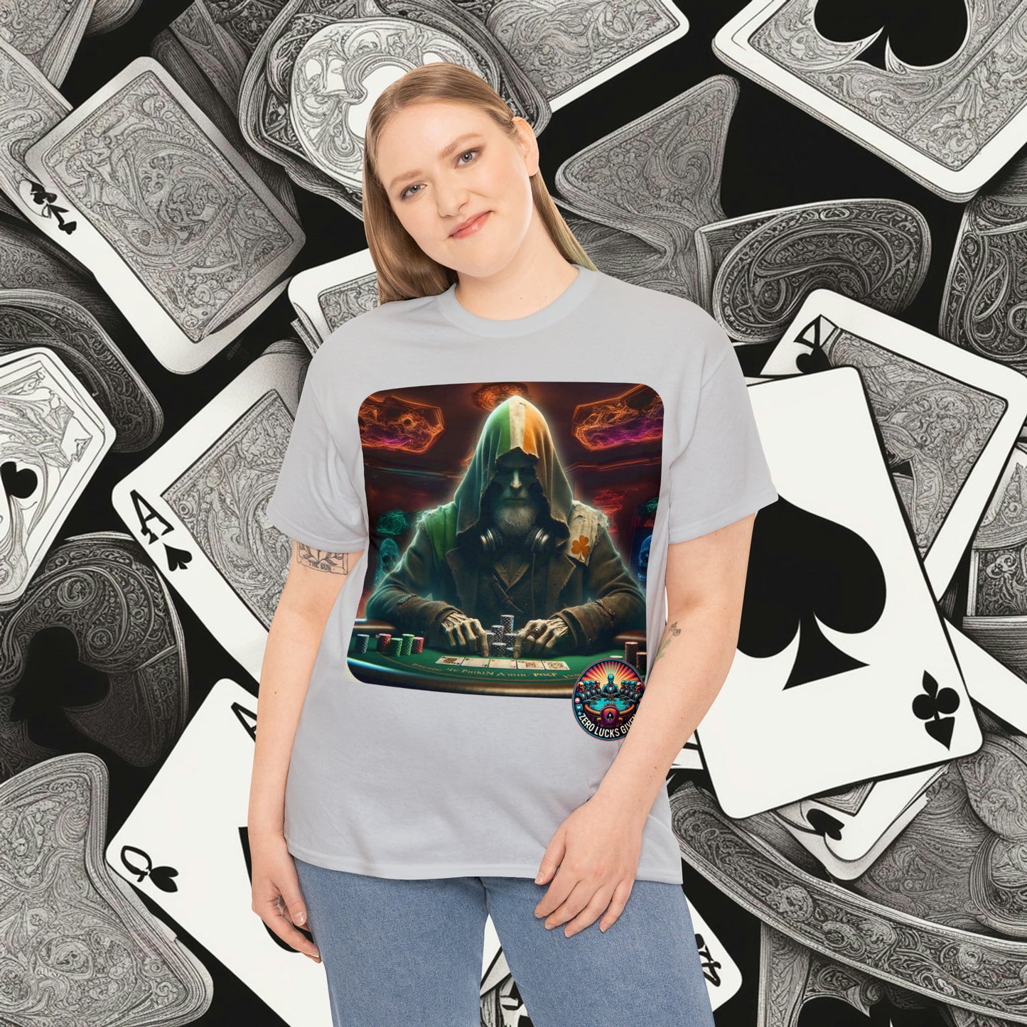 Irish Poker Player Celtic unisex heavy cotton tee Poker Apparel