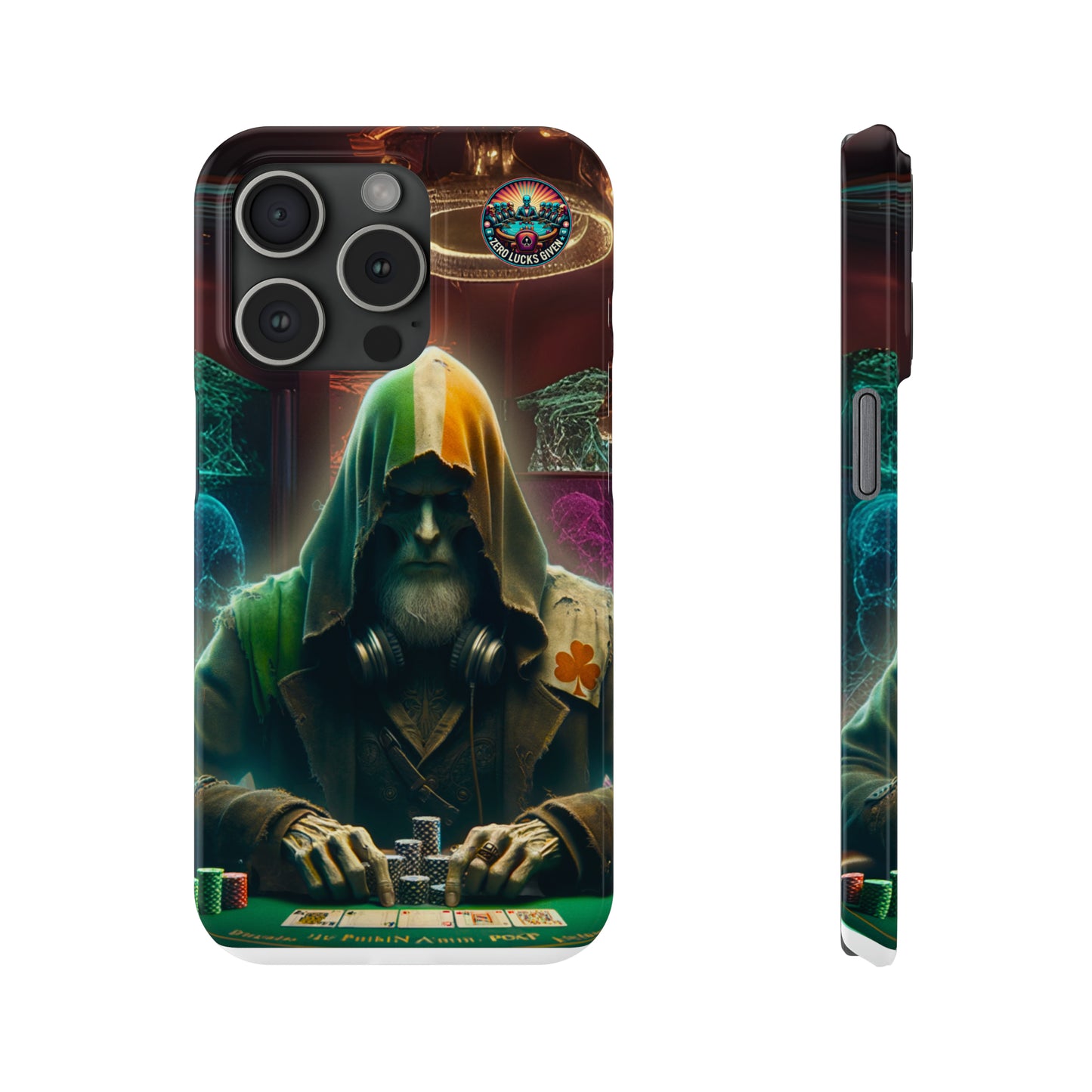 Mysterious Irish Poker Player Slim Phone Case -  iPhone 13 - 15