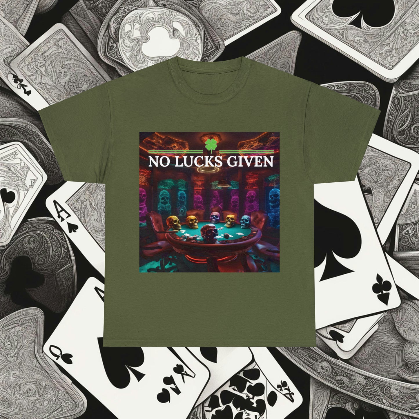 Game Over! No Lucks Given unisex heavy cotton tee