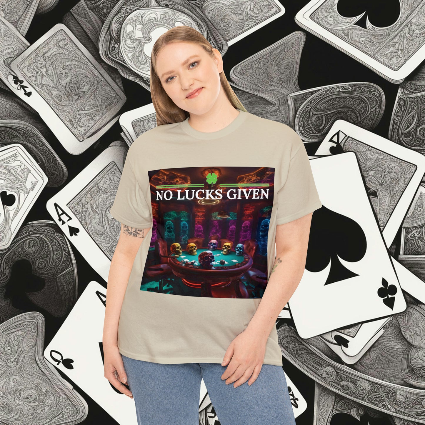 Game Over! No Lucks Given unisex heavy cotton tee