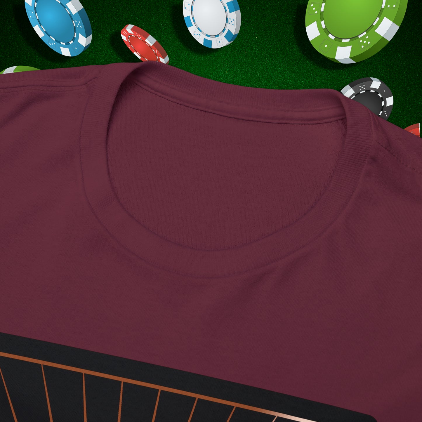 No Lucks Given Ace of Hearts card with two big axes Copper Poker T-Shirt Must have Good Luck All-in